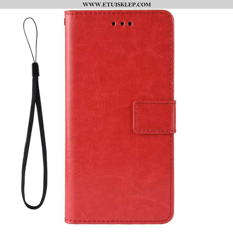 Etui Folio do Samsung Galaxy A42 5G Błyszcząca Sztuczna Skóra